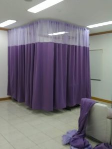 gorden sekat rumah sakit polyster