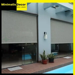 roller blind tirai outdoor