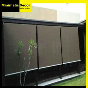 roller blind tirai outdoor solusinya